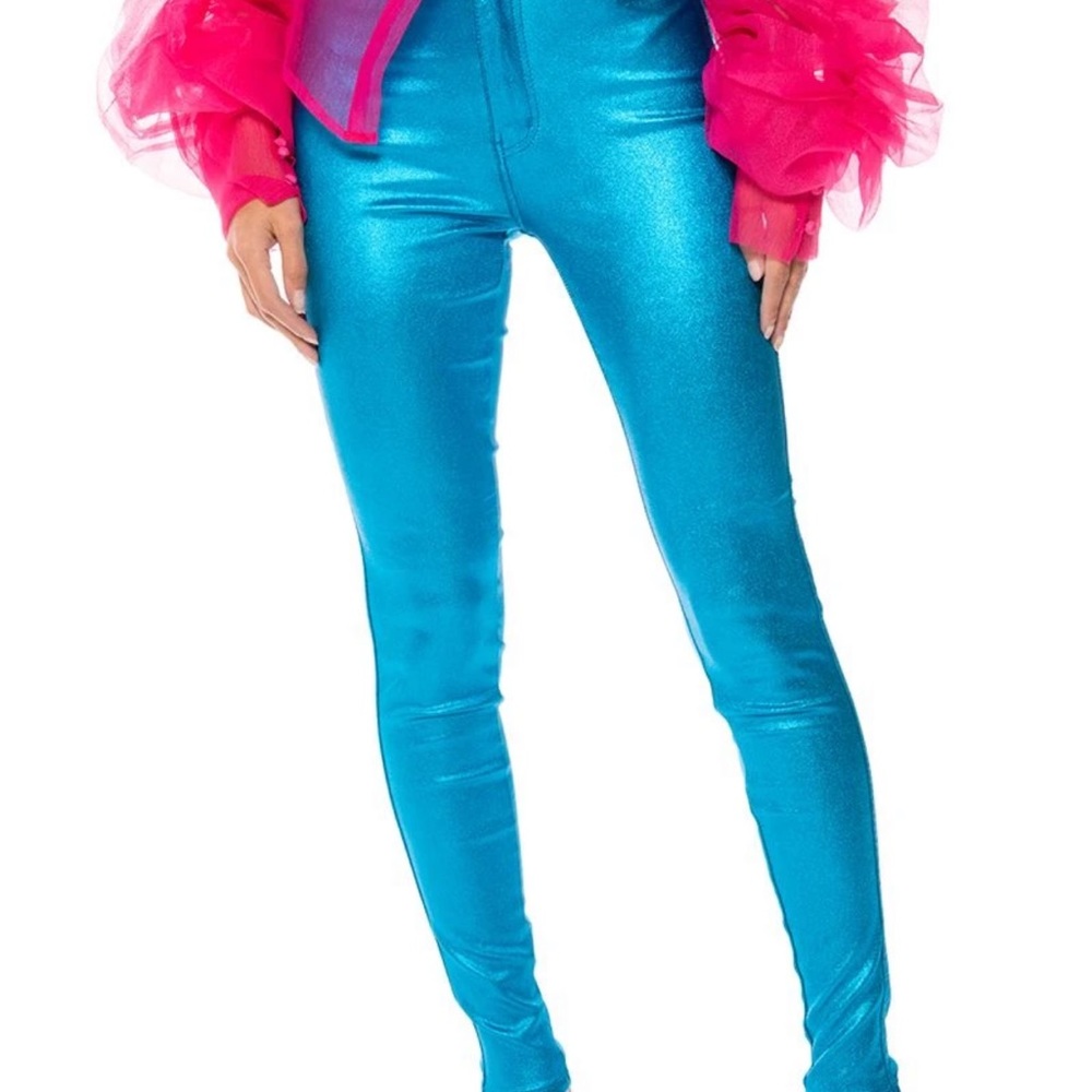 Metallic blue pants - Picture 10 of 10